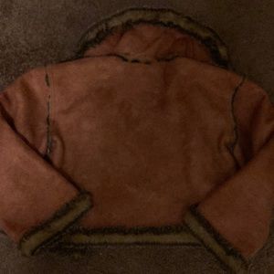 Bolero fun fur and shearling jacket